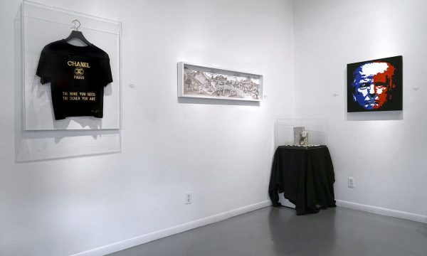 12th Annual Open Call Exhibition, "Trump THIS!", installation view at the Art Car Museum, 2017