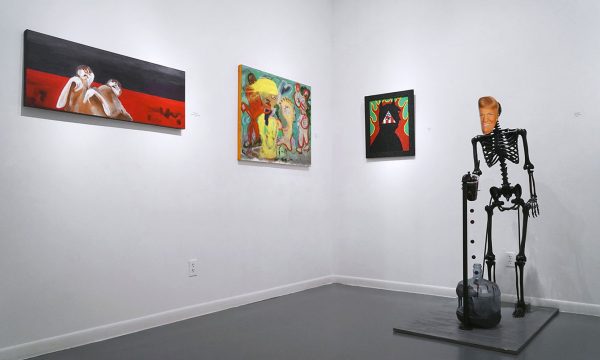 12th Annual Open Call Exhibition, "Trump THIS!", installation view at the Art Car Museum, 2017