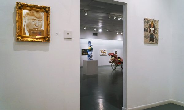 12th Annual Open Call Exhibition, "Trump THIS!", installation view at the Art Car Museum, 2017