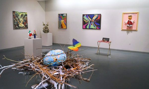 12th Annual Open Call Exhibition, "Trump THIS!", installation view at the Art Car Museum, 2017