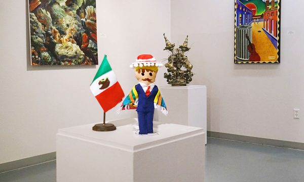 12th Annual Open Call Exhibition, "Trump THIS!", installation view at the Art Car Museum, 2017