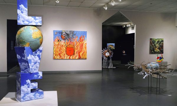 12th Annual Open Call Exhibition, "Trump THIS!", installation view at the Art Car Museum, 2017