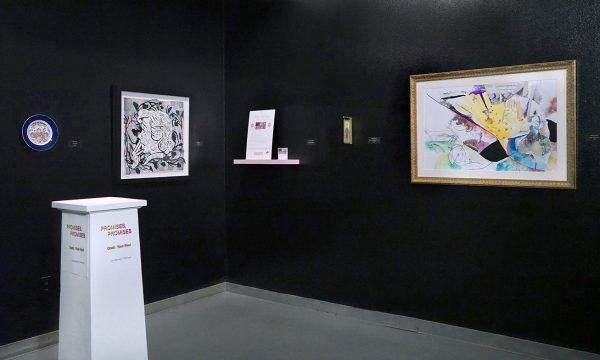 12th Annual Open Call Exhibition, "Trump THIS!", installation view at the Art Car Museum, 2017