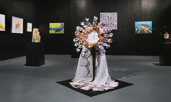 12th Annual Open Call Exhibition, "Trump THIS!", installation view at the Art Car Museum, 2017