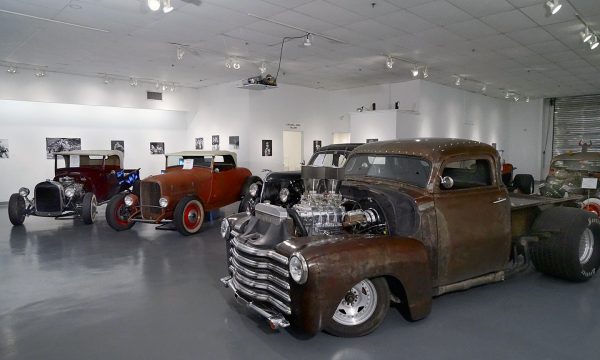 "Rat Rod Review", installation view at the Art Car Museum, 2017 - 2018