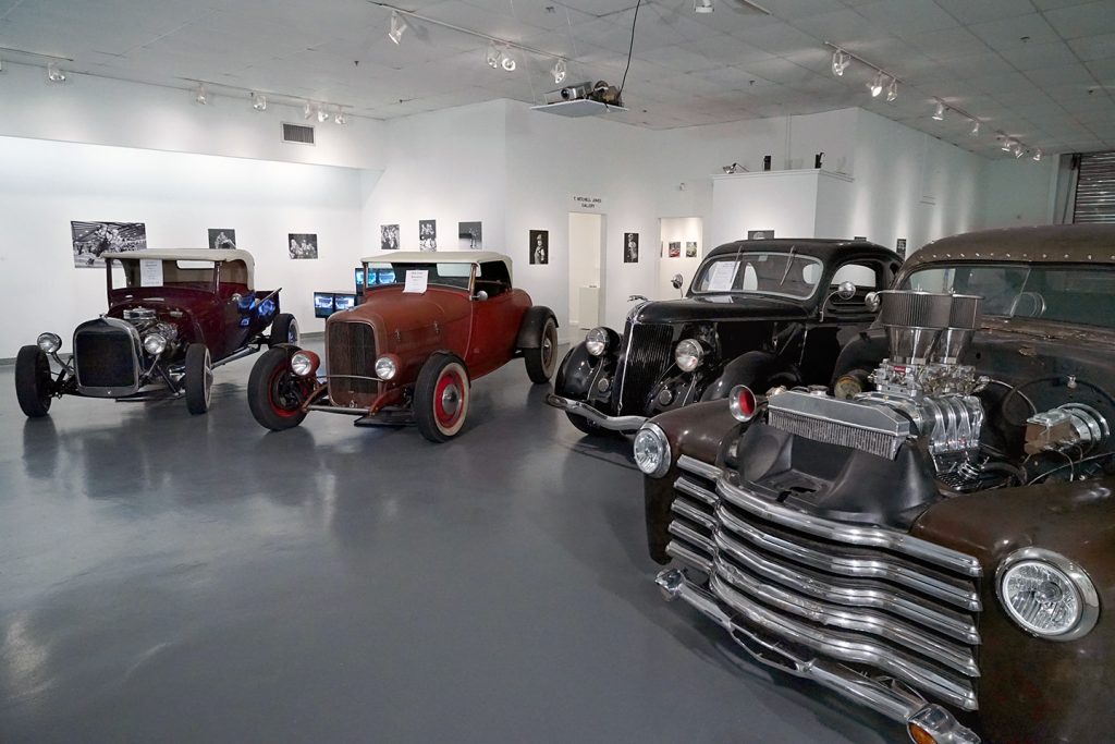 "Rat Rod Review", installation view at the Art Car Museum, 2017 - 2018