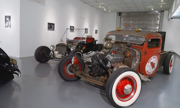 "Rat Rod Review", installation view at the Art Car Museum, 2017 - 2018