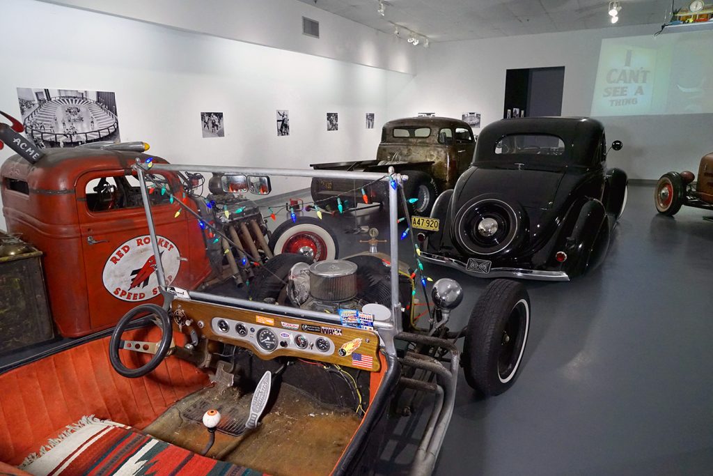 "Rat Rod Review", installation view at the Art Car Museum, 2017 - 2018