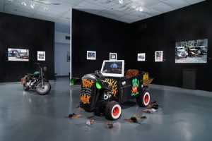 "Rat Rod Review", installation view at the Art Car Museum, 2017 - 2018