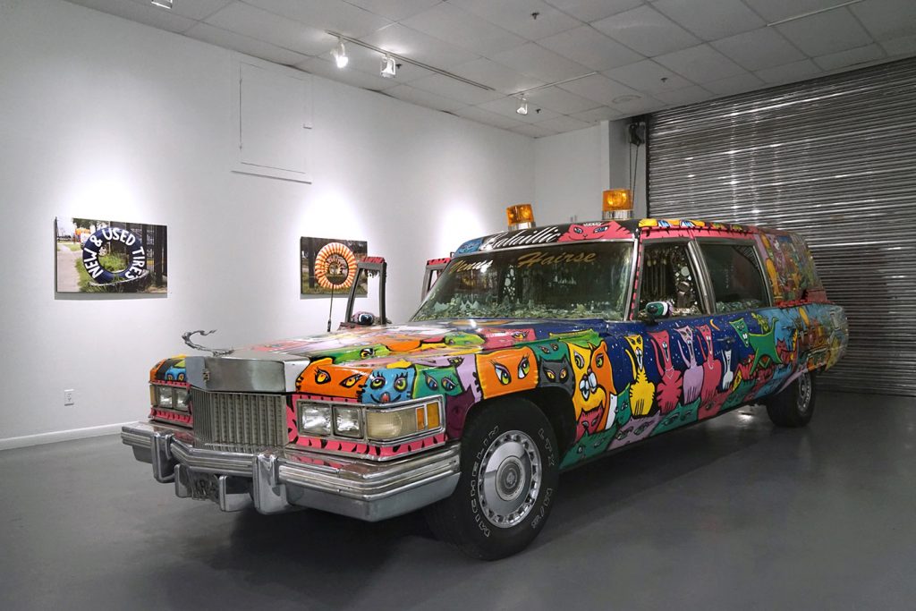 Susan Venus, "Venus Hairse Cataillic", (hand painted by Beans Barton): "Celebration of Art Cars", 20th Anniversary of the Art Car Museum, installation view, 2018