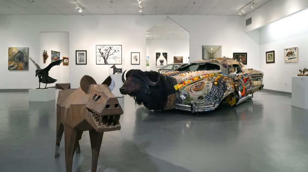 "Animals", Installation view at the Art Car Museum, 2019