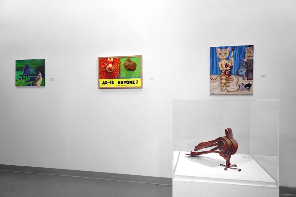 "Animals", Installation view at the Art Car Museum, 2019