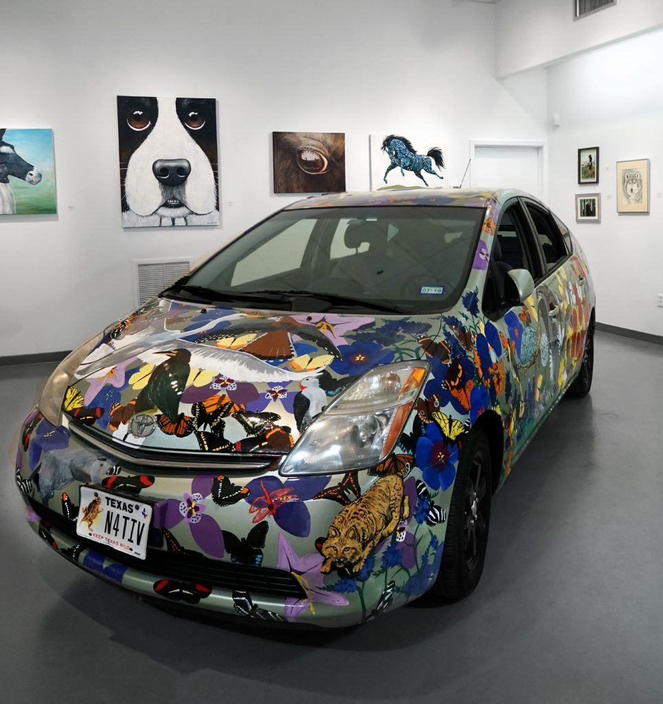 "Animals", Installation view at the Art Car Museum, 2019